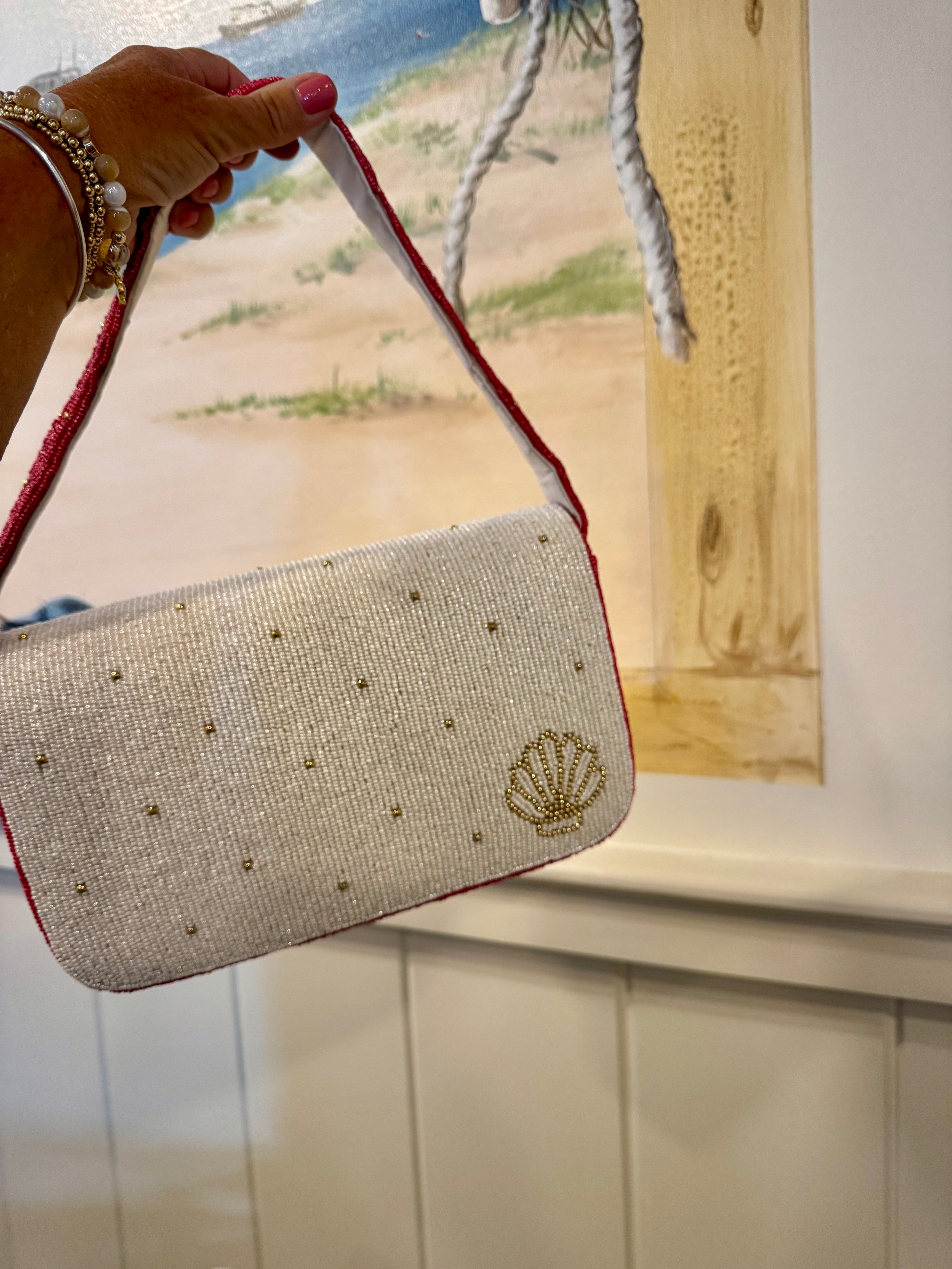 Red Lobster Beaded Bag