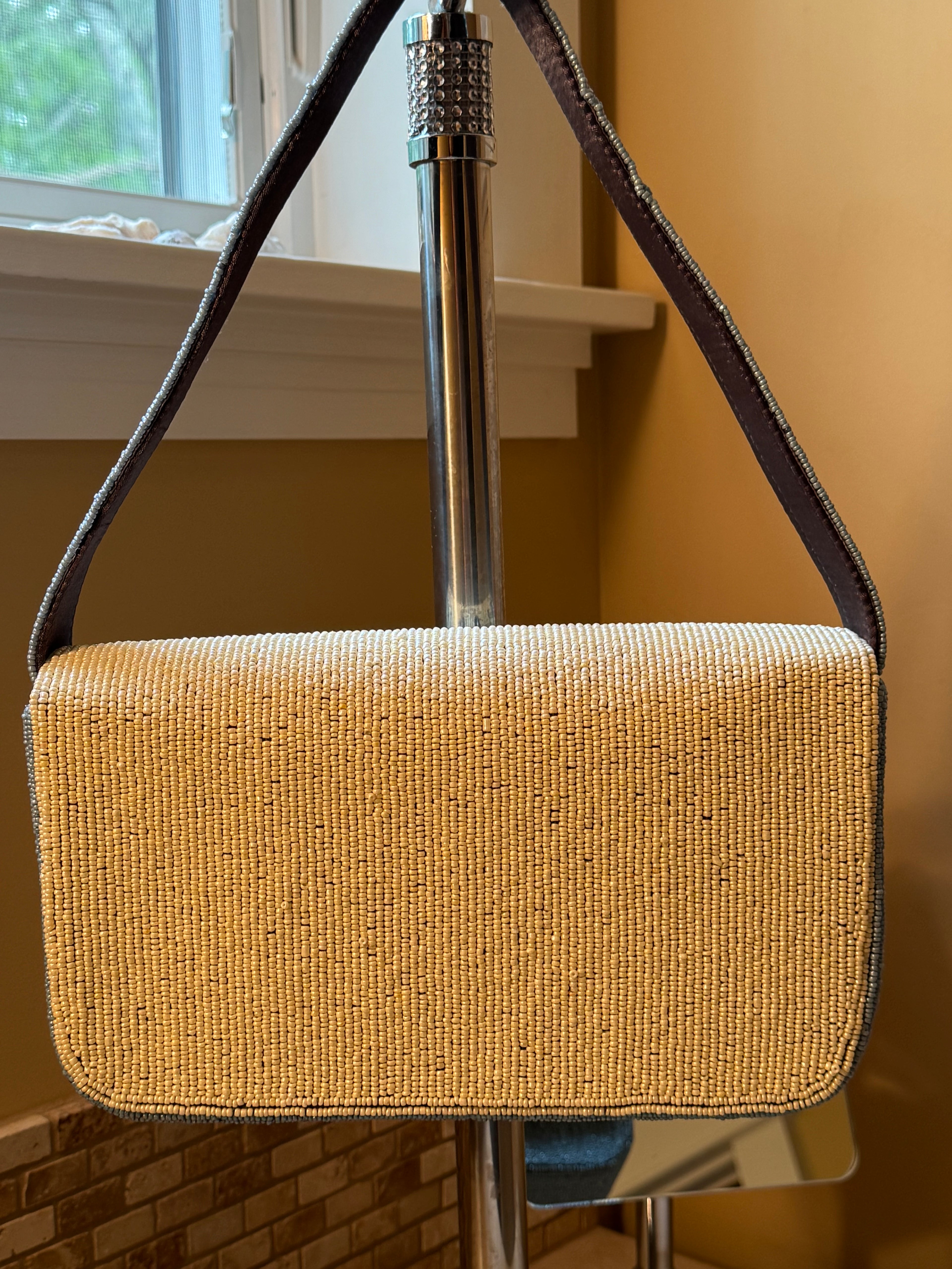 Blue Bathing Suit Bag | Handmade Beaded Bag