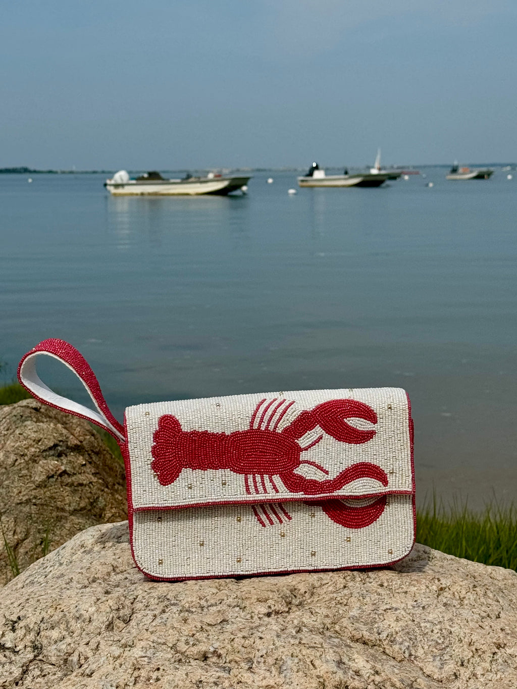 Red Lobster Beaded Bag