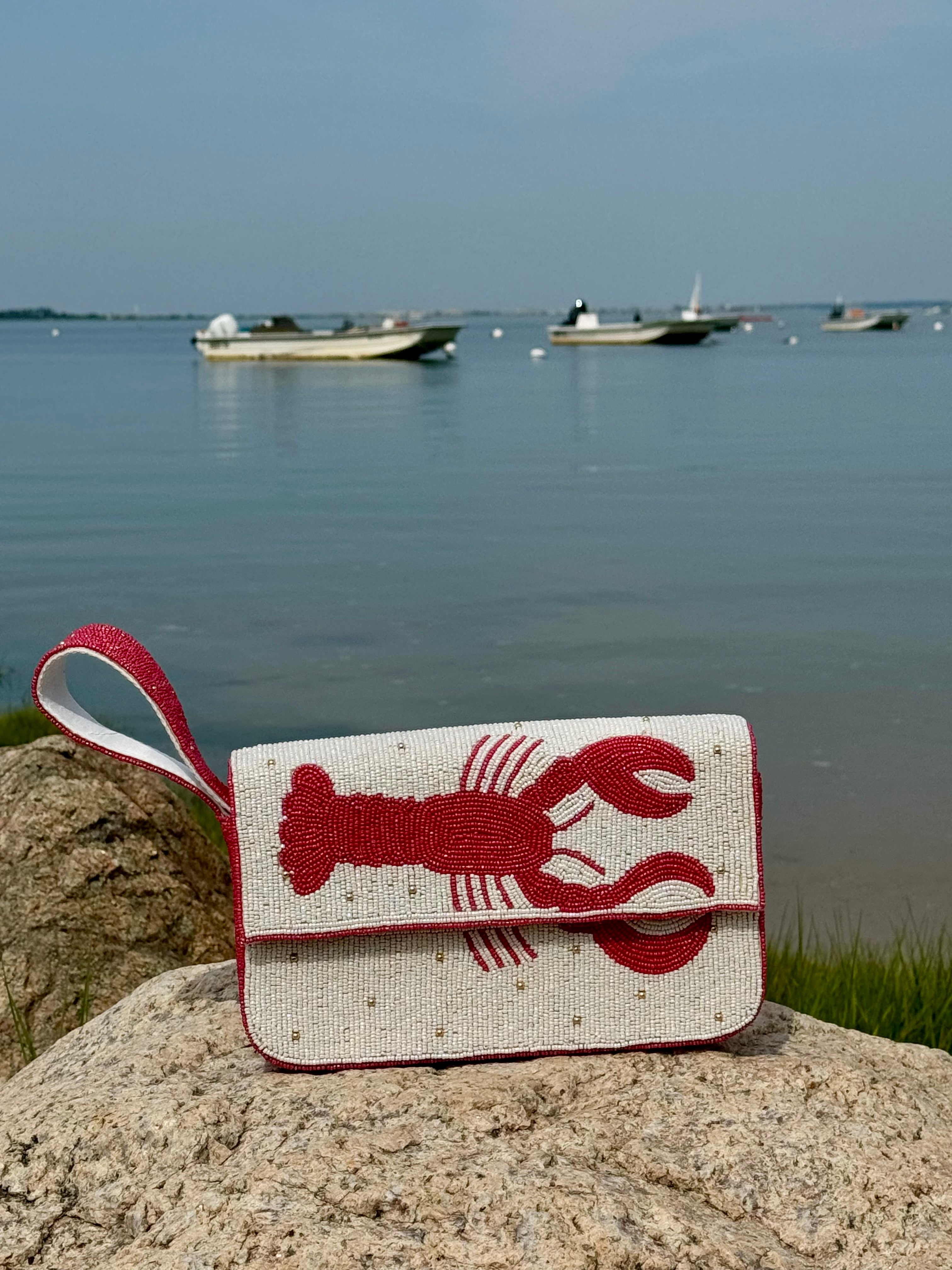 Red Lobster Beaded Bag