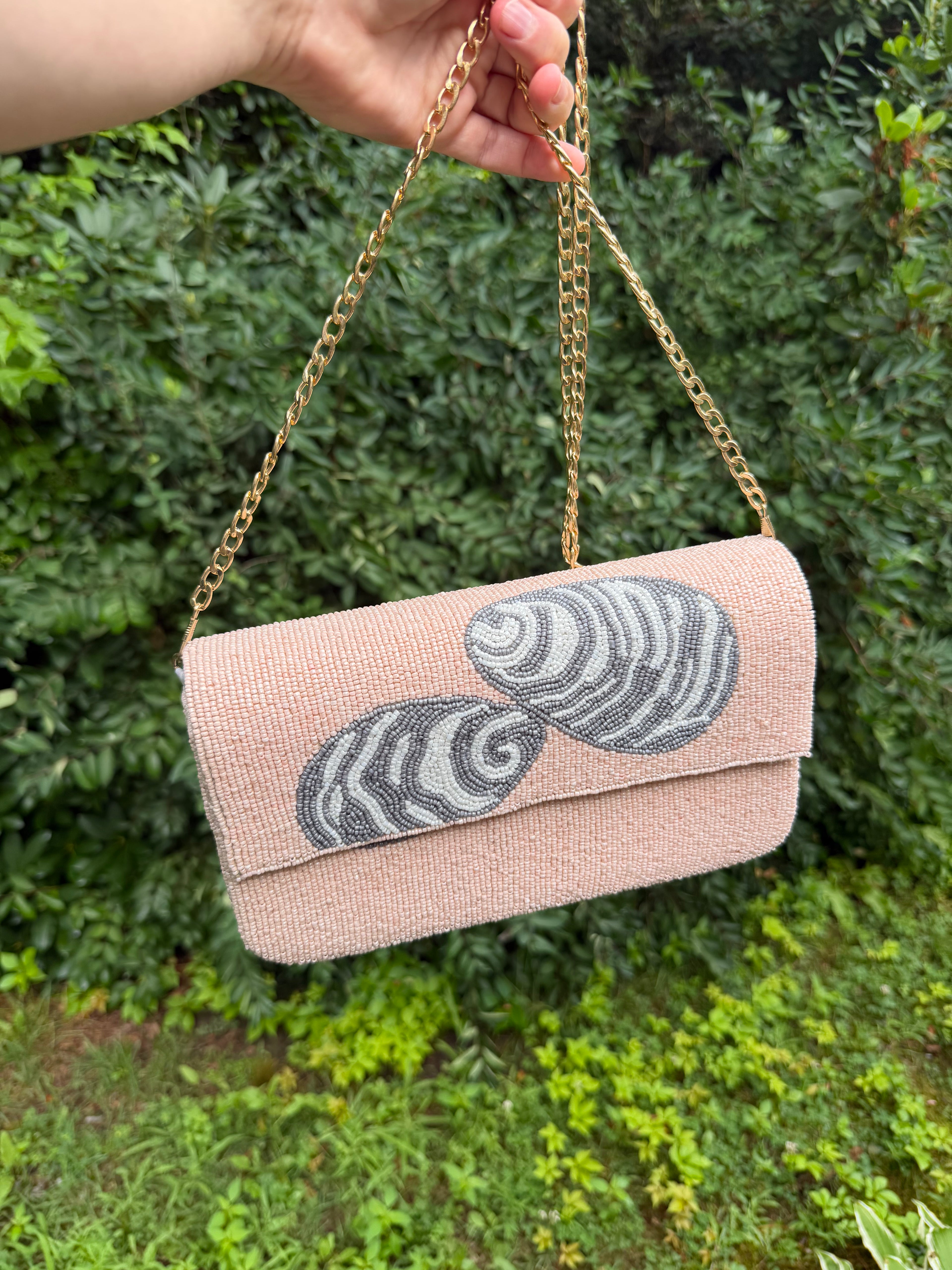 Oyster Bag/Clutch | Handmade Beaded Bag