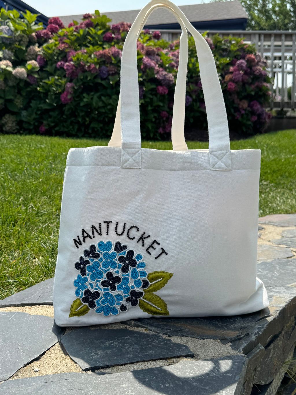 Nantucket Hydrangea Tote Bag