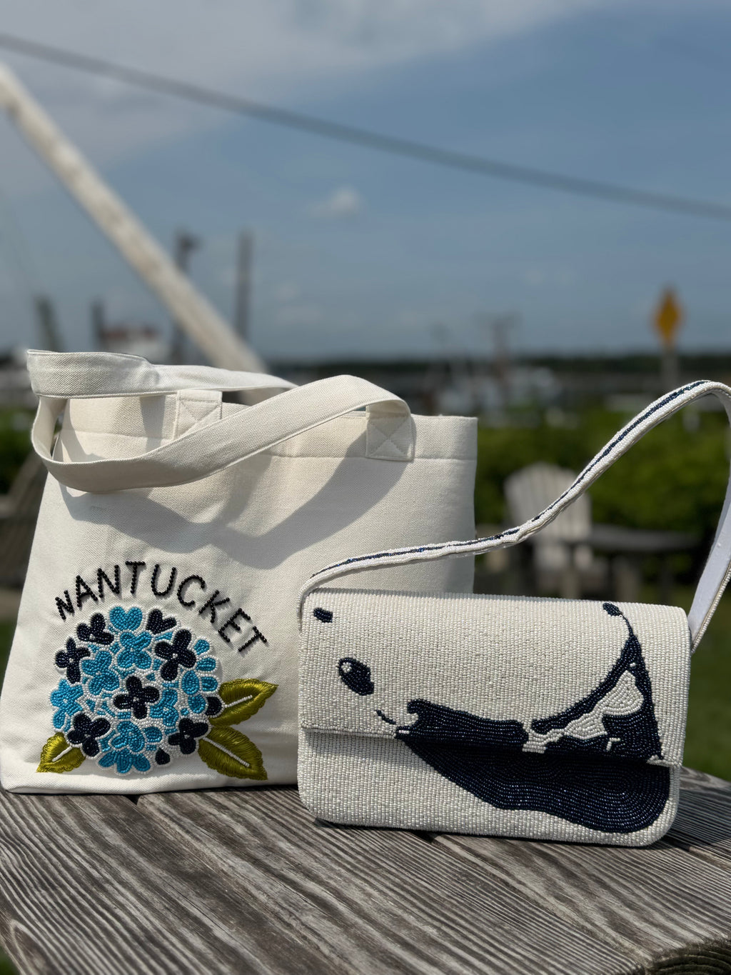 Nantucket Hydrangea Tote Bag