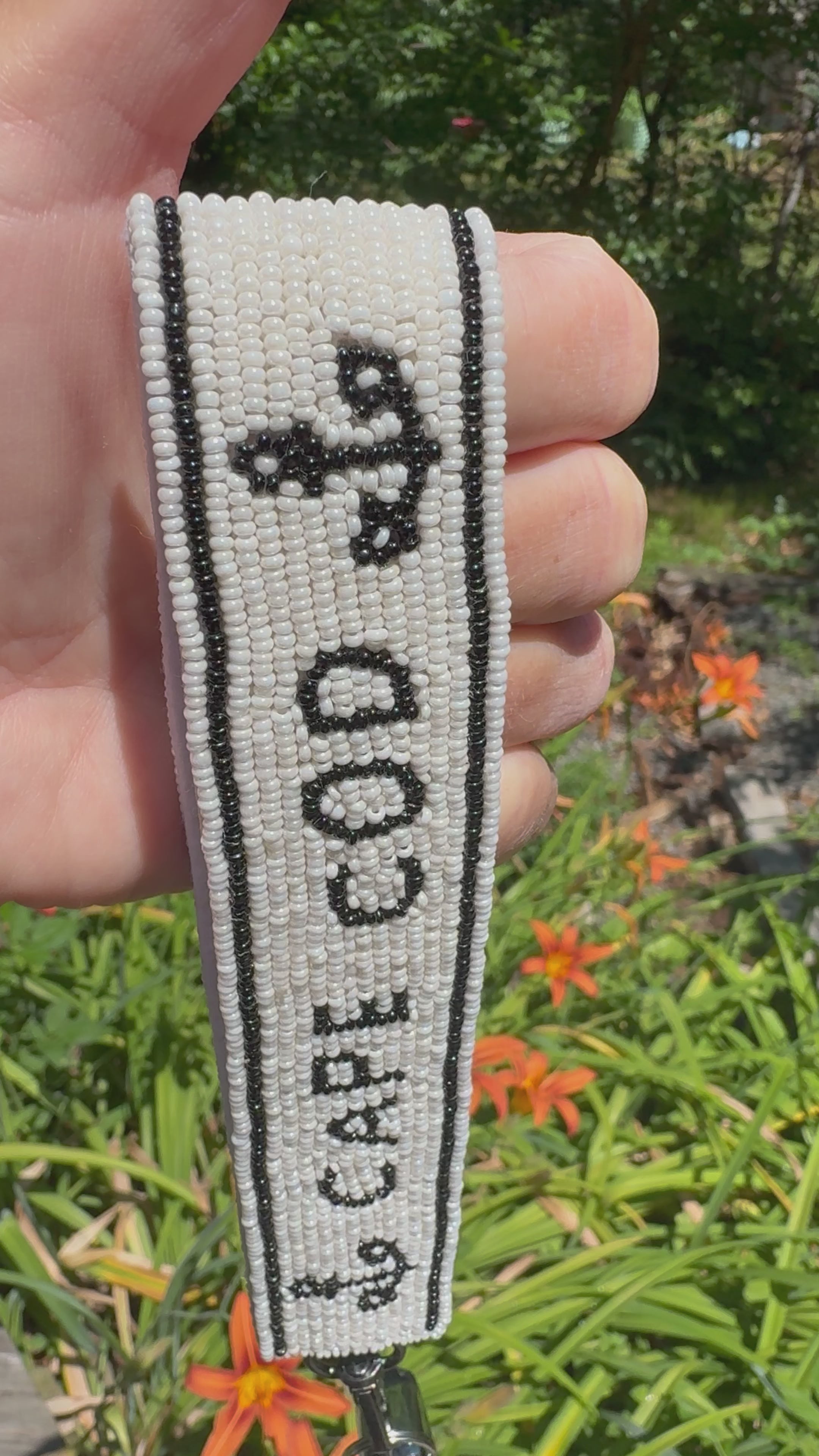 Cape Cod Beaded Keychain Wristlet